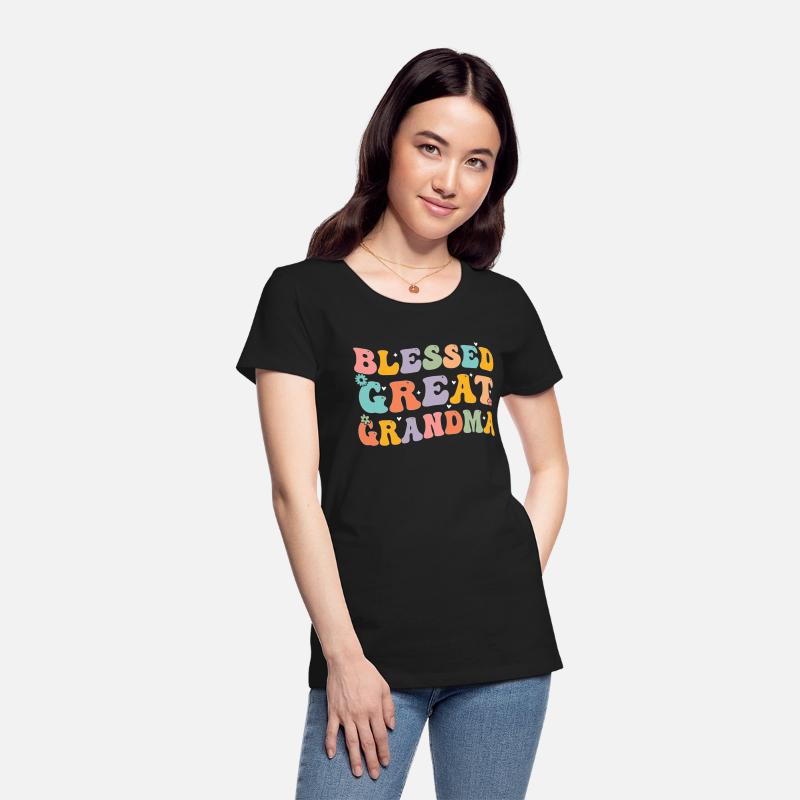 Blessed Great Grandma Tee Groovy Funny Grandmother