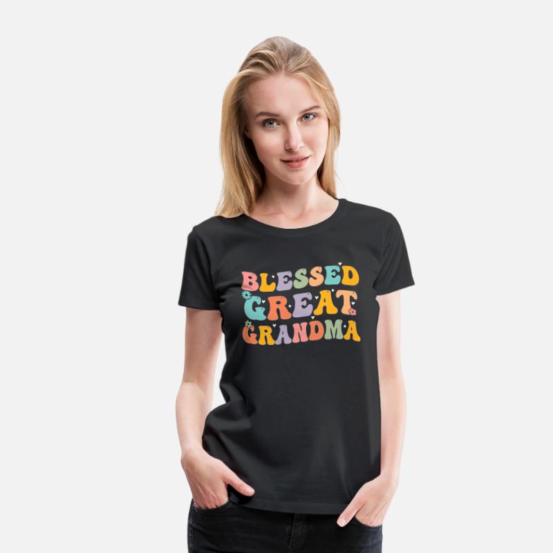 Blessed Great Grandma Tee Groovy Funny Grandmother