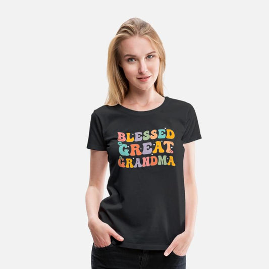 Blessed Great Grandma Tee Groovy Funny Grandmother