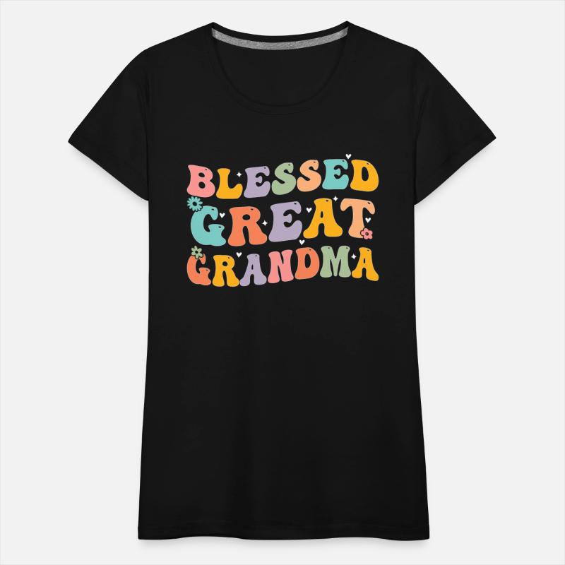 Blessed Great Grandma Tee Groovy Funny Grandmother