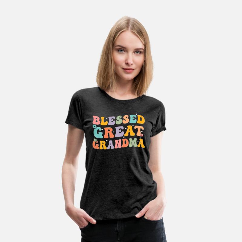 Blessed Great Grandma Tee Groovy Funny Grandmother