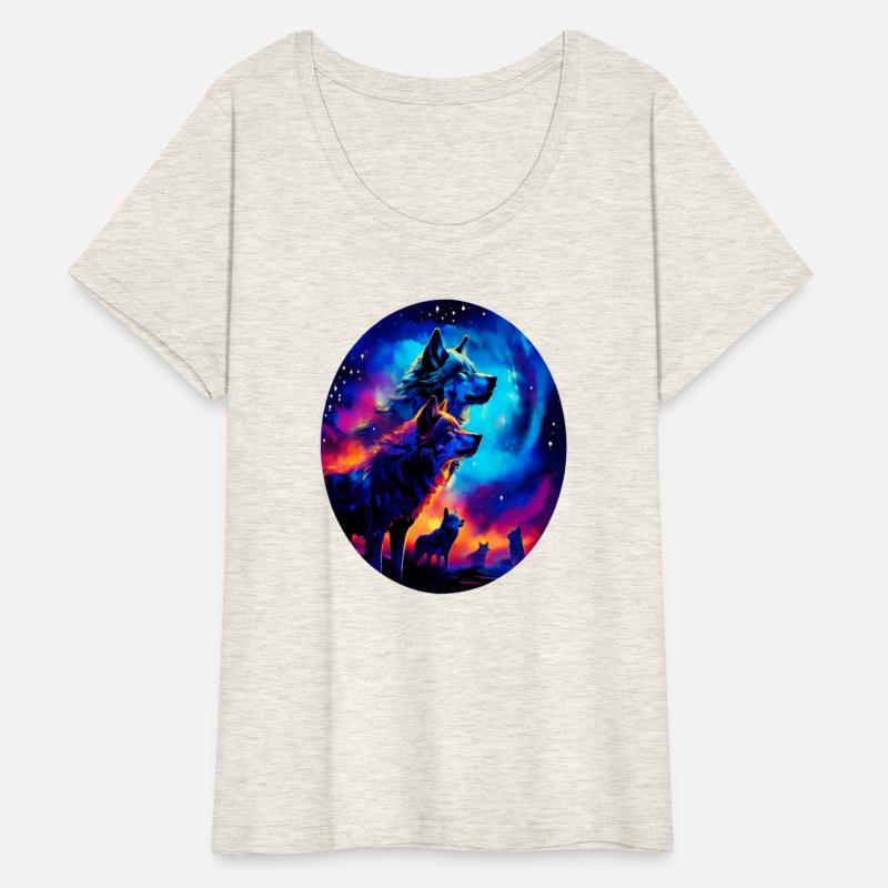 Bold Colorful Wolves