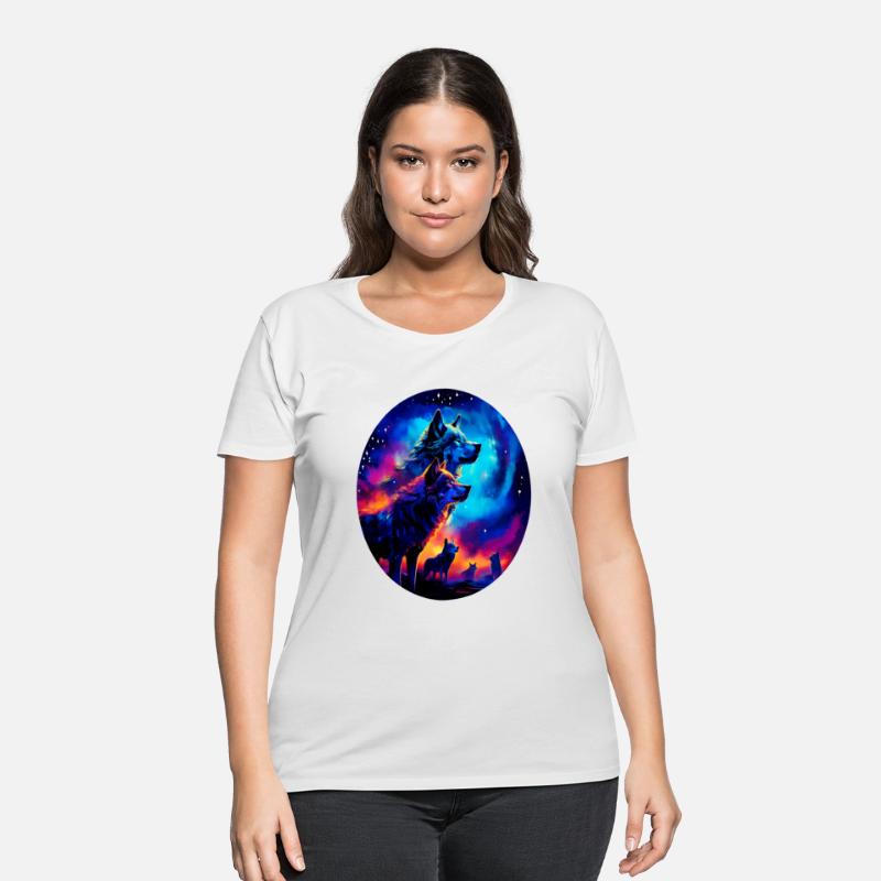 Bold Colorful Wolves