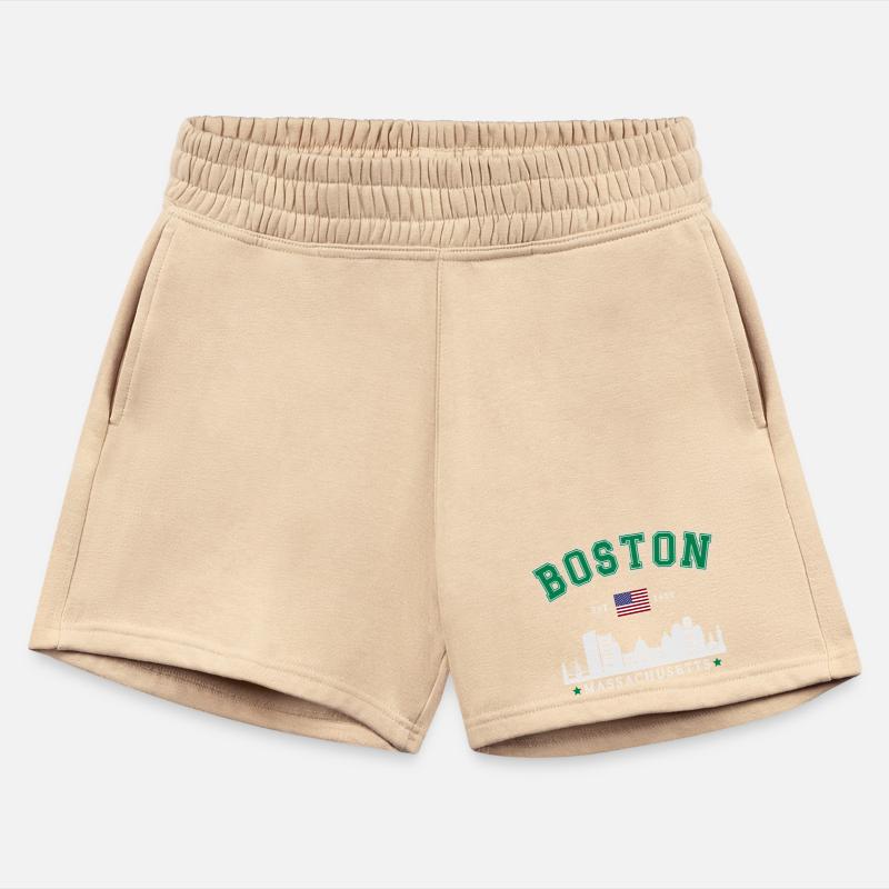 "Boston Massachusetts Skyline & USA Flag Graphic