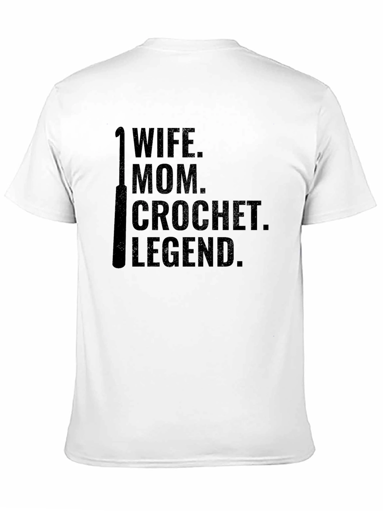 Wife Mom Crochet Legend Black T-Shirt