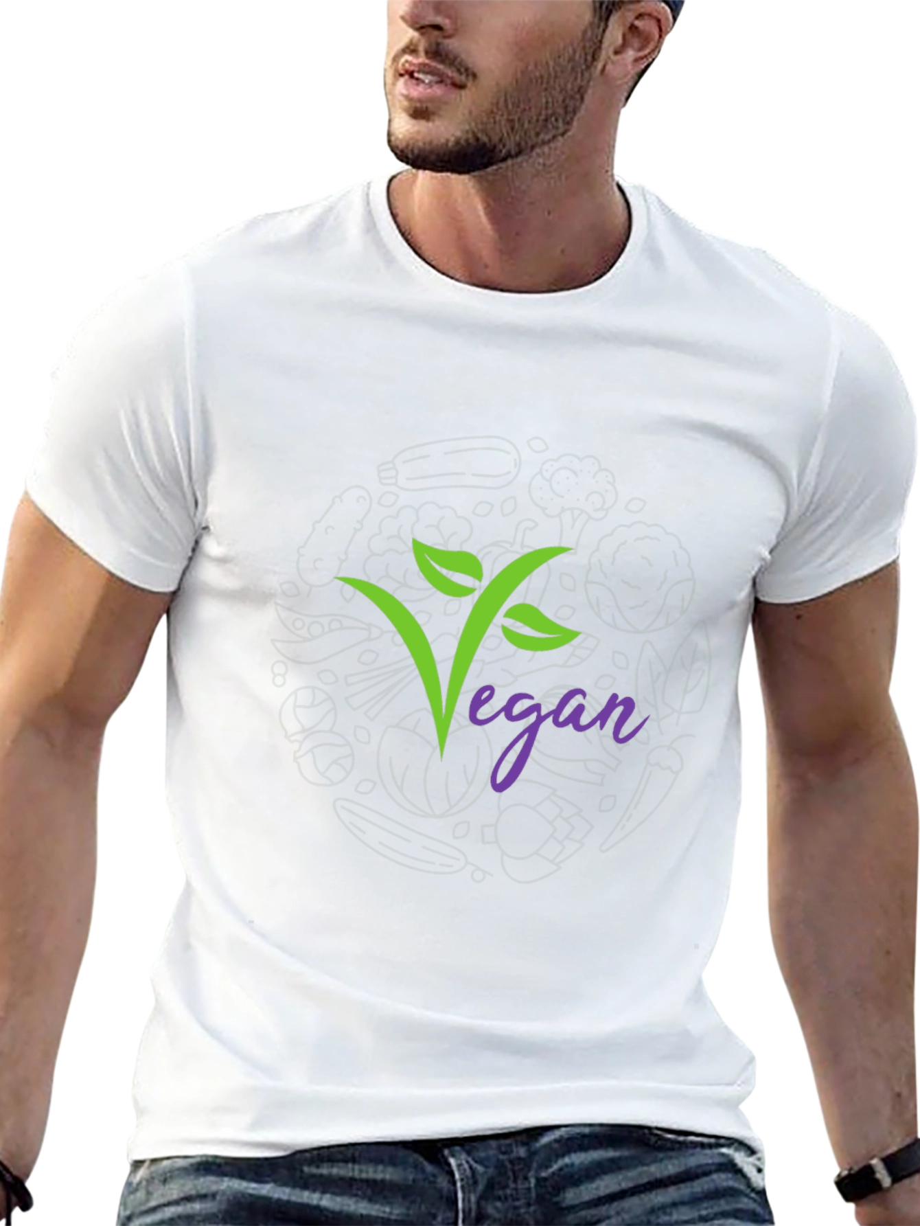 Vegan Graphic Tee - Stylish & Sustainable