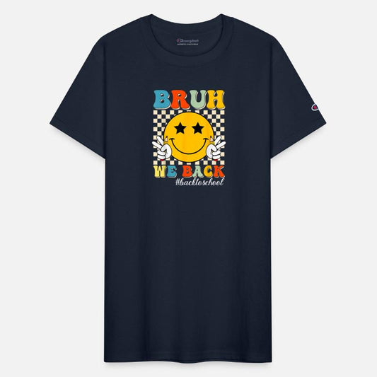 Bruh We Back Teachers Retro Back To School Boys Gi