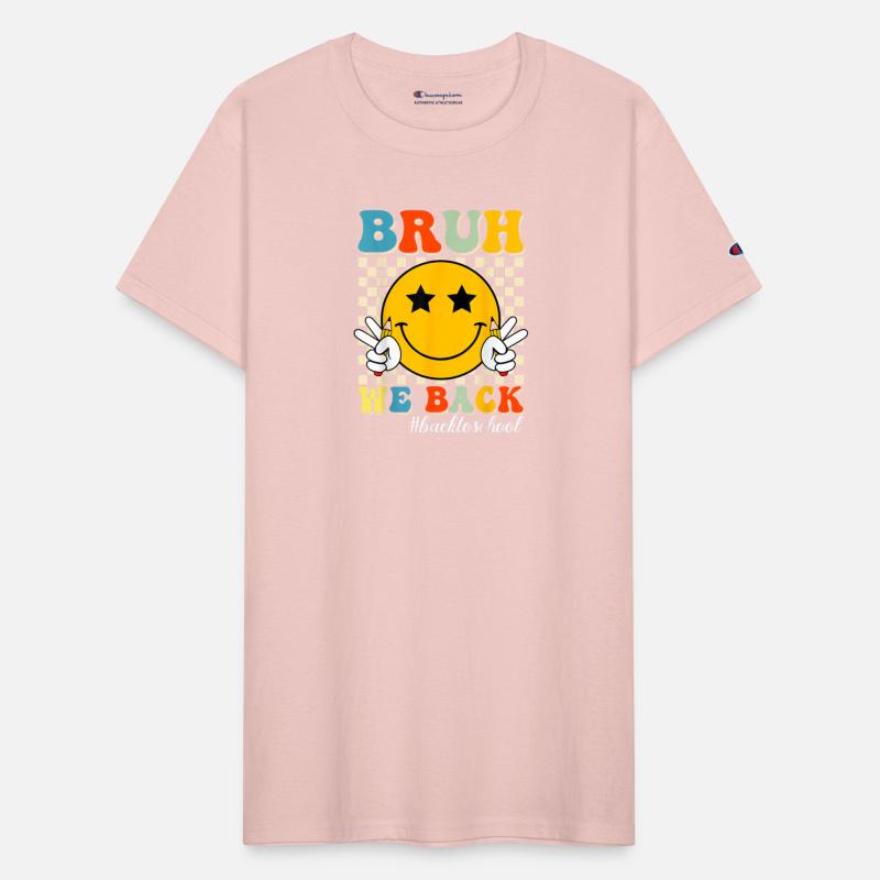 Bruh We Back Teachers Retro Back To School Boys Gi