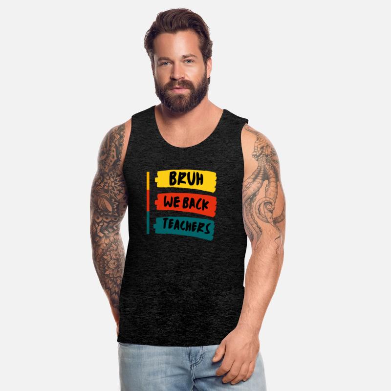 Bruh We Back Teachers Retro Back To School Boys