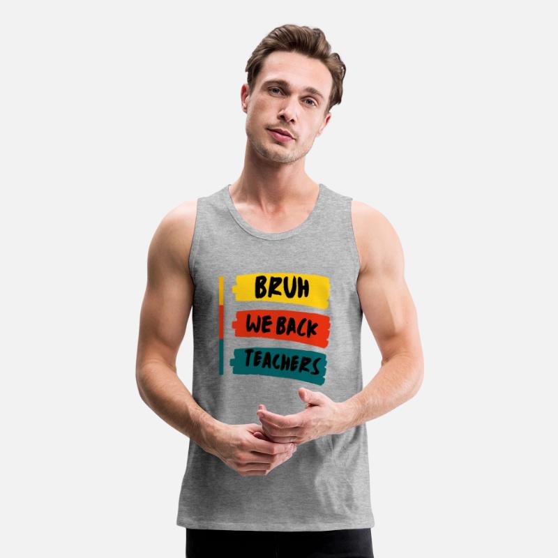 Bruh We Back Teachers Retro Back To School Boys