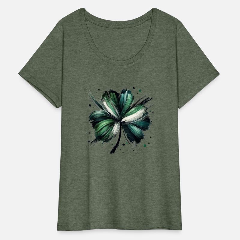 Brushstroke shamrock