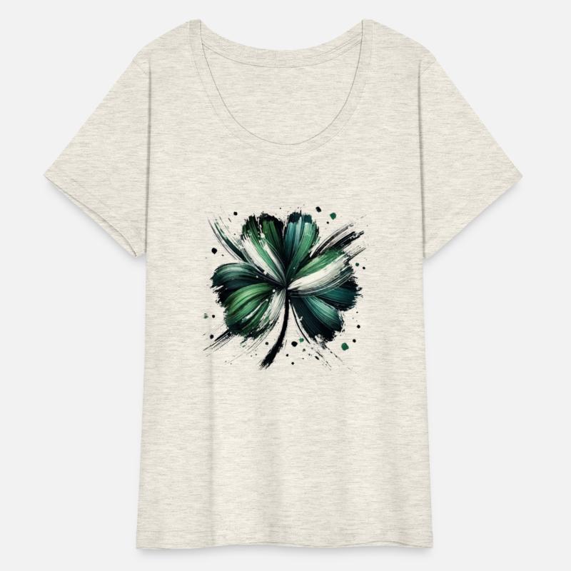 Brushstroke shamrock