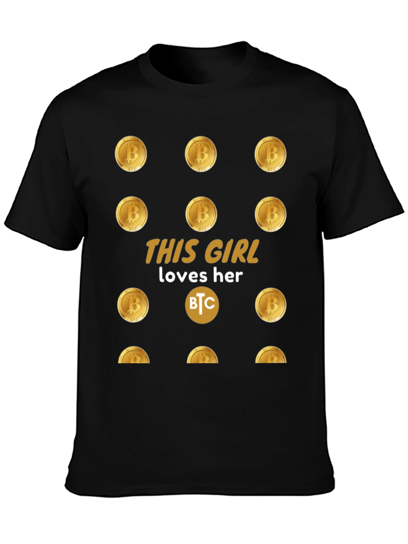 Bitcoin Girl T-Shirt - Cryptocurrency Lover Tee