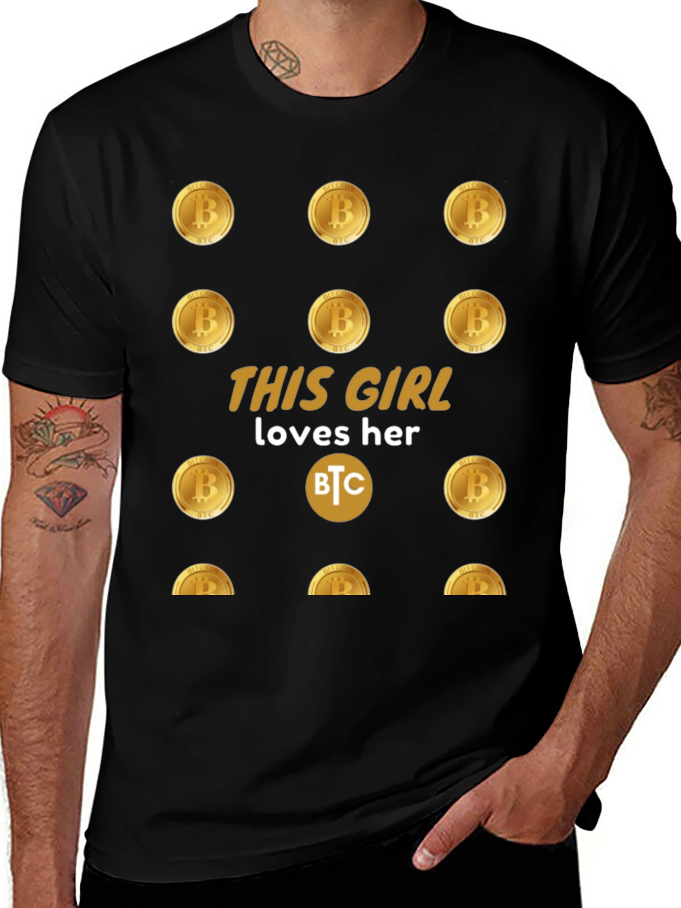 Bitcoin Girl T-Shirt - Cryptocurrency Lover Tee