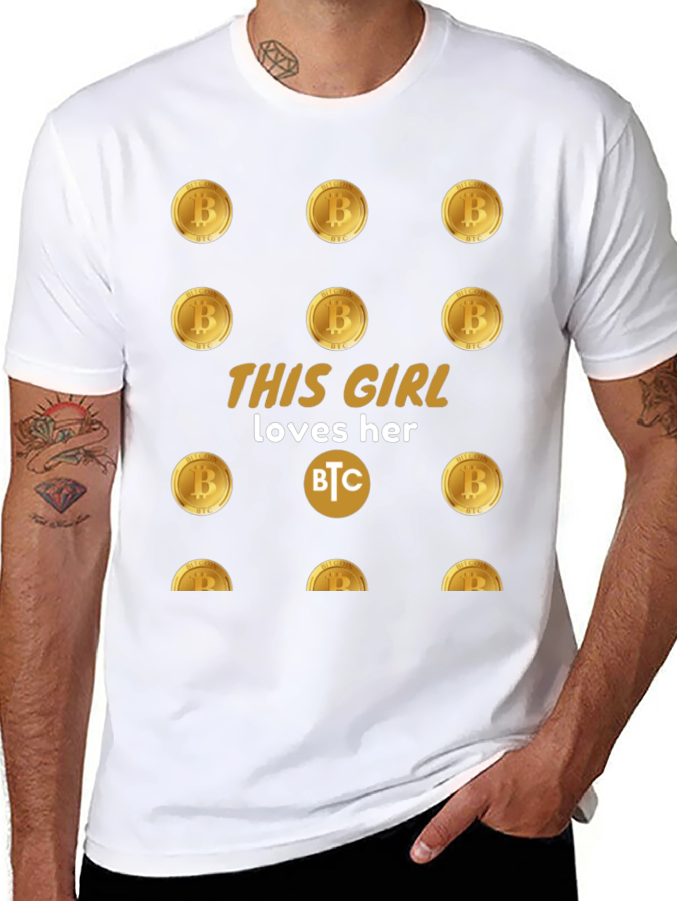 Bitcoin Girl T-Shirt - Cryptocurrency Lover Tee