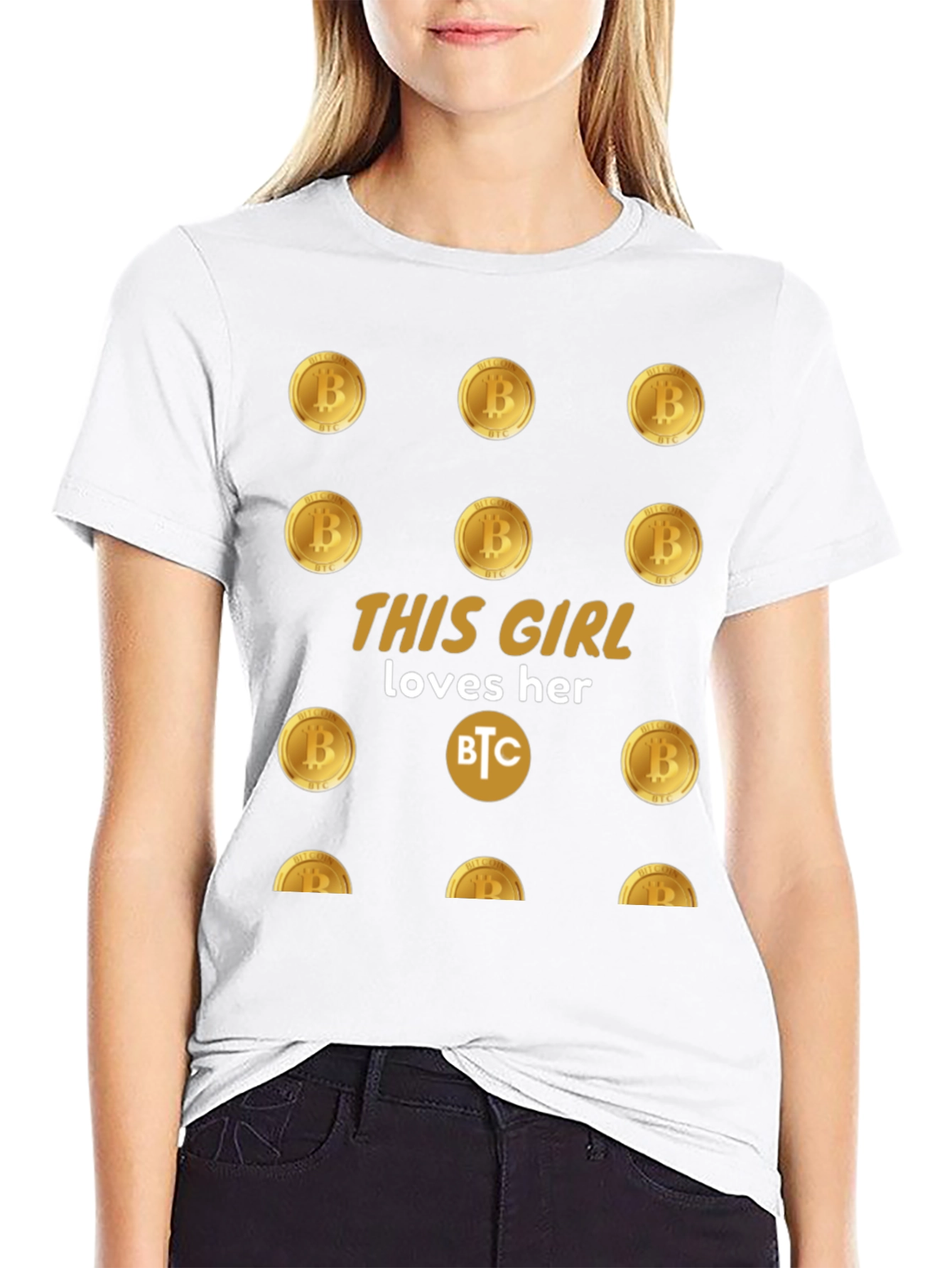 Bitcoin Girl T-Shirt - Cryptocurrency Lover Tee