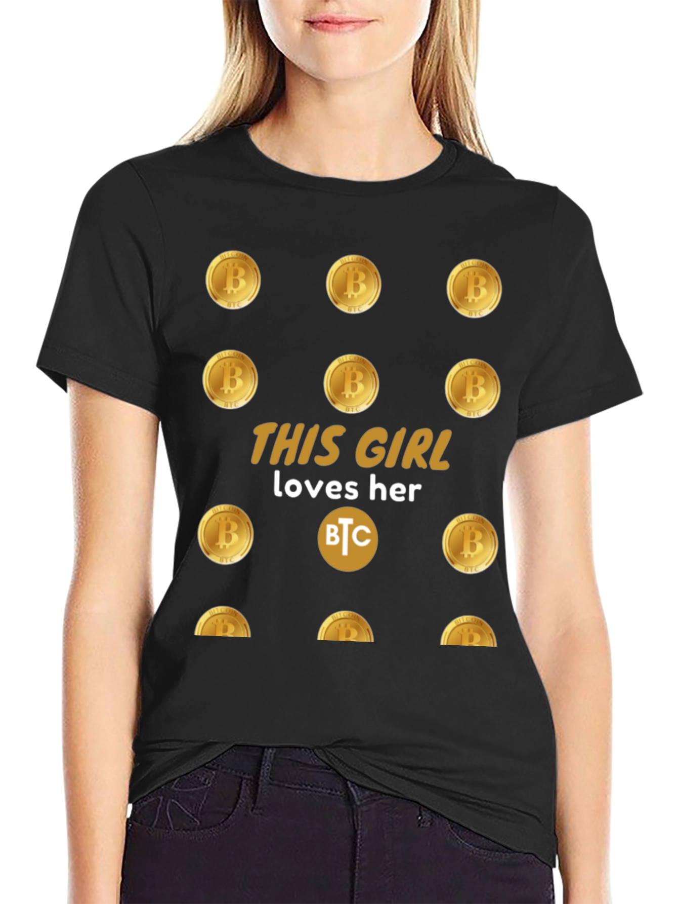 Bitcoin Girl T-Shirt - Cryptocurrency Lover Tee