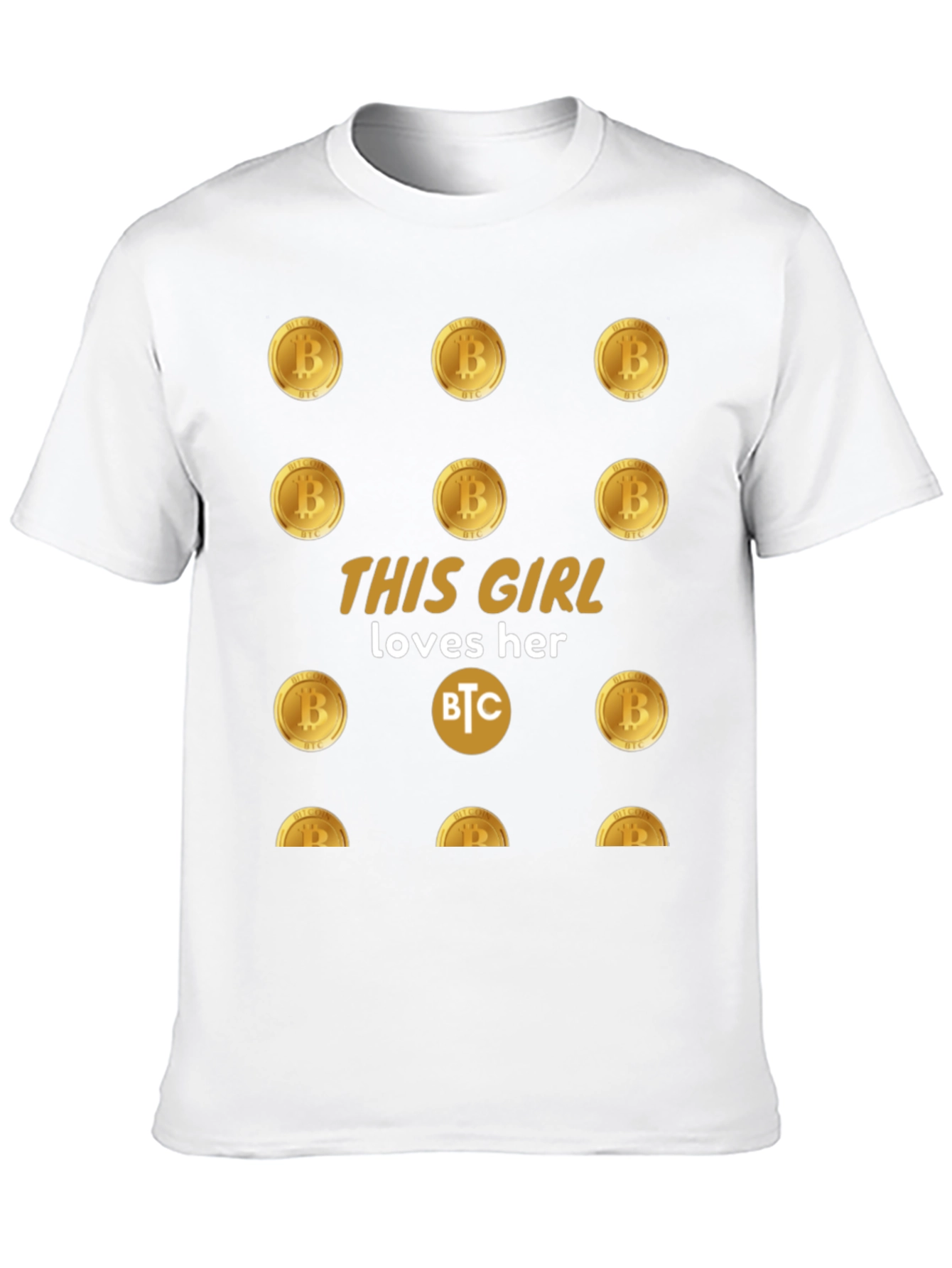 Bitcoin Girl T-Shirt - Cryptocurrency Lover Tee