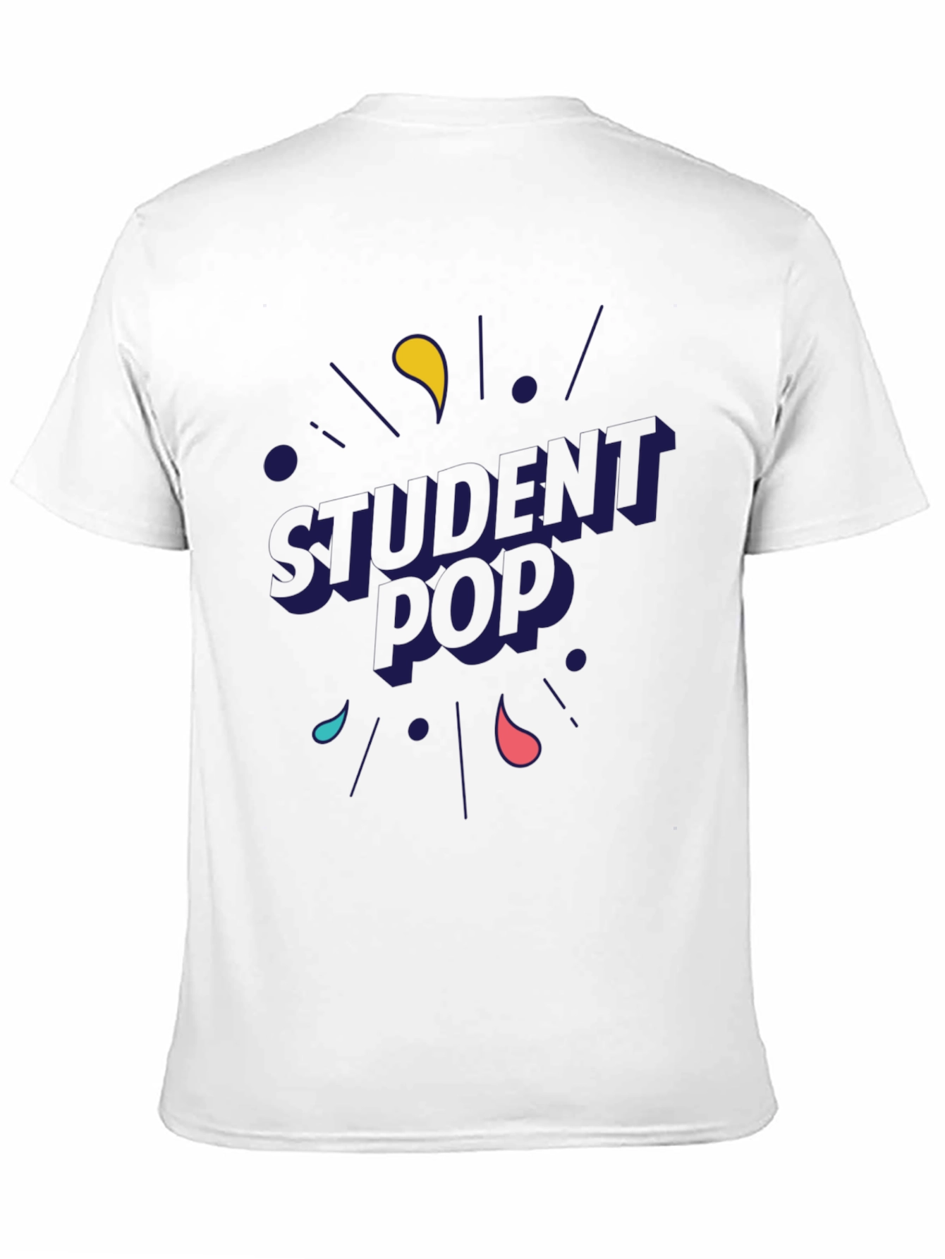 Student Pop Graphic T-Shirt - Black