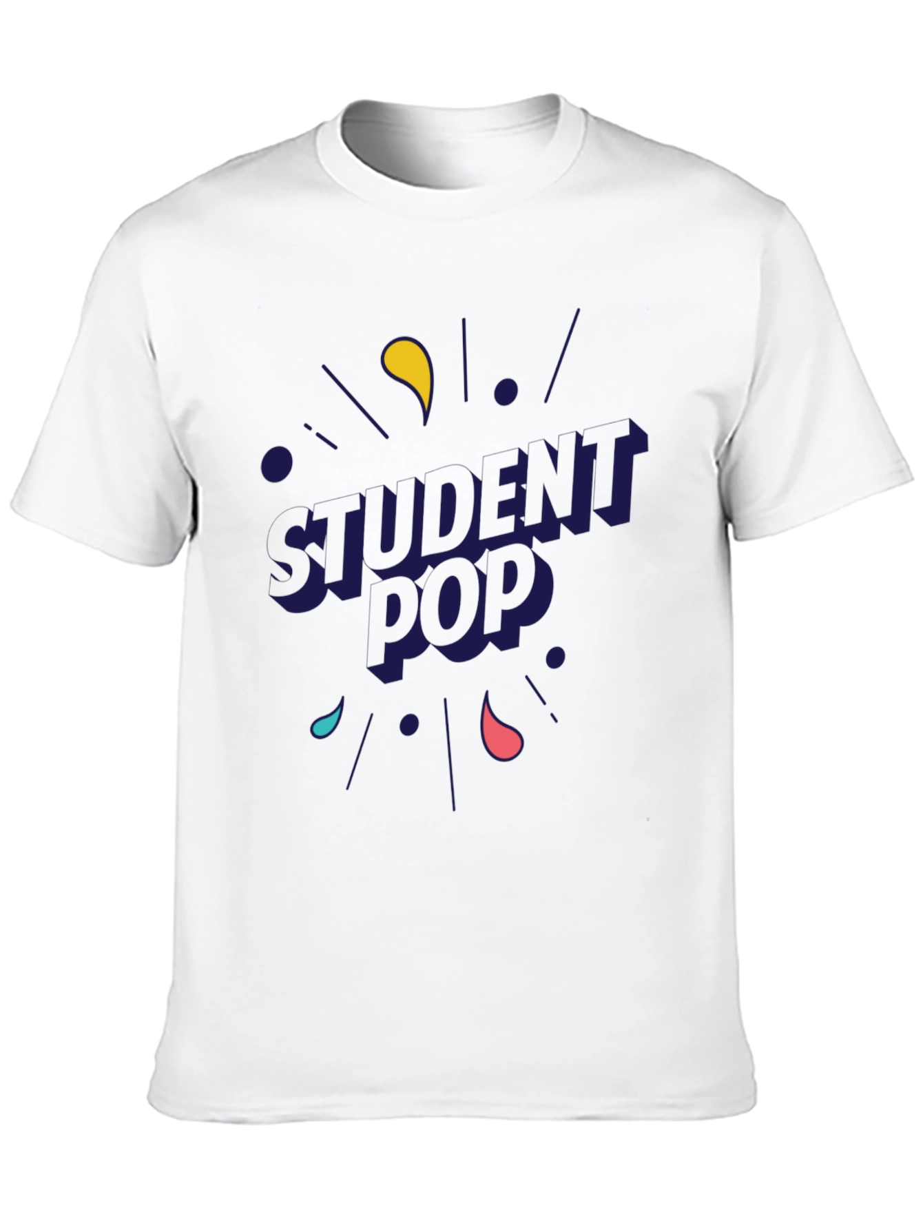 Student Pop Graphic T-Shirt - Black
