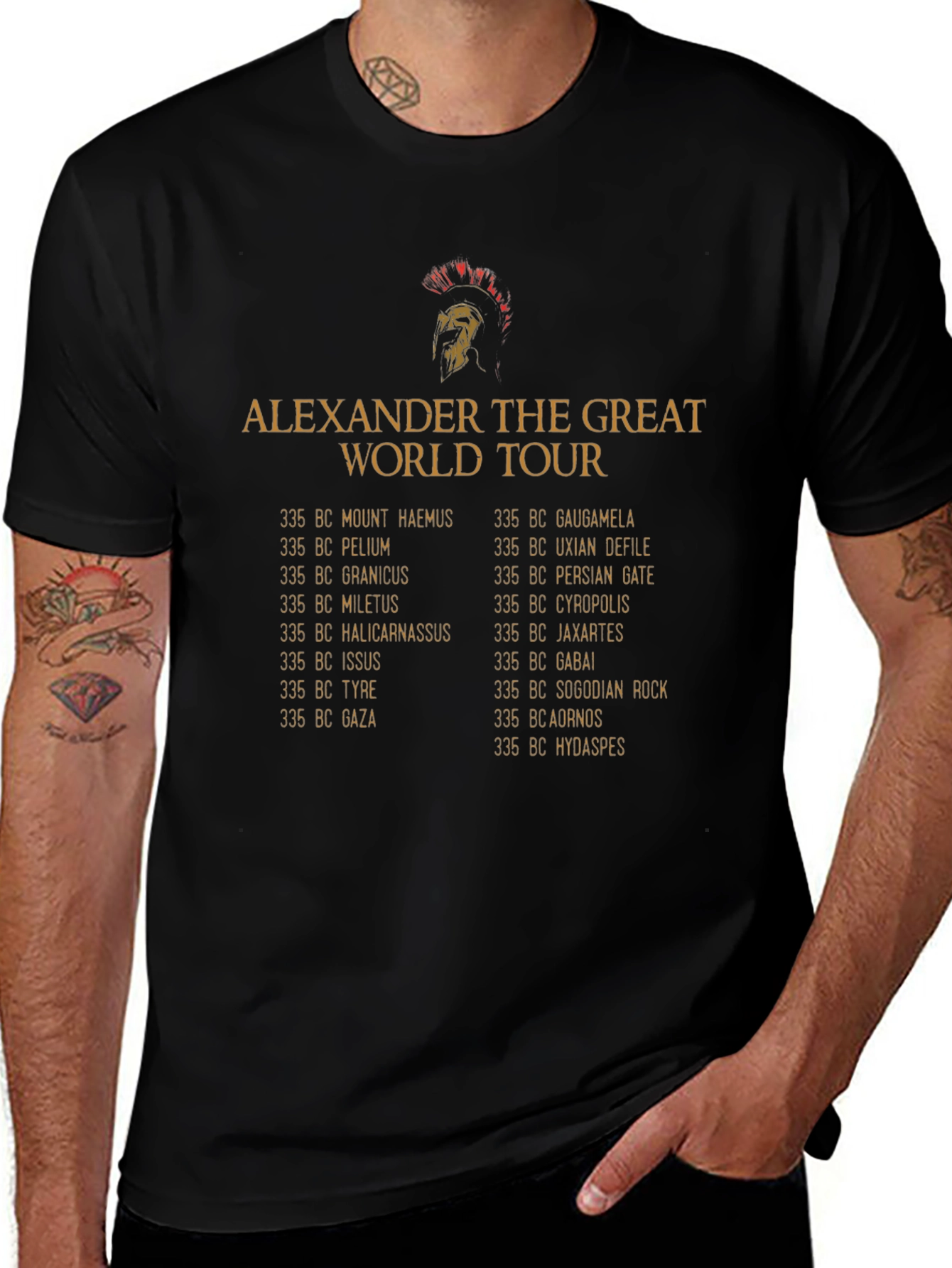 Alexander the Great World Tour T-Shirt