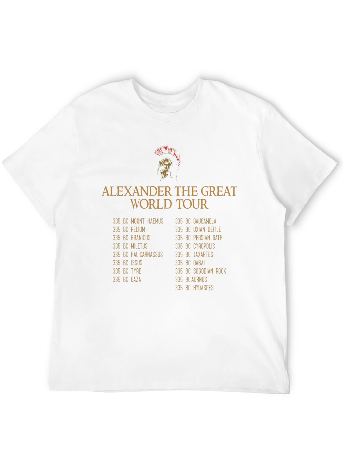 Alexander the Great World Tour T-Shirt