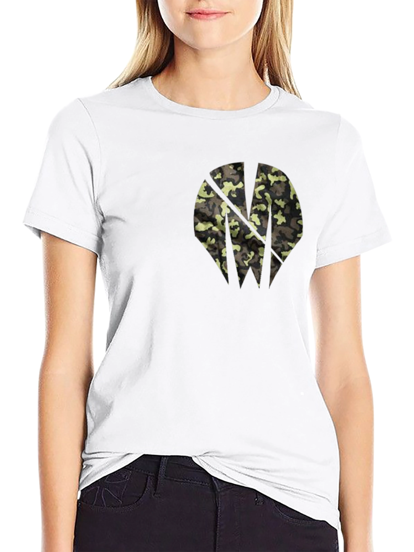 Black Camo Logo Graphic Tee