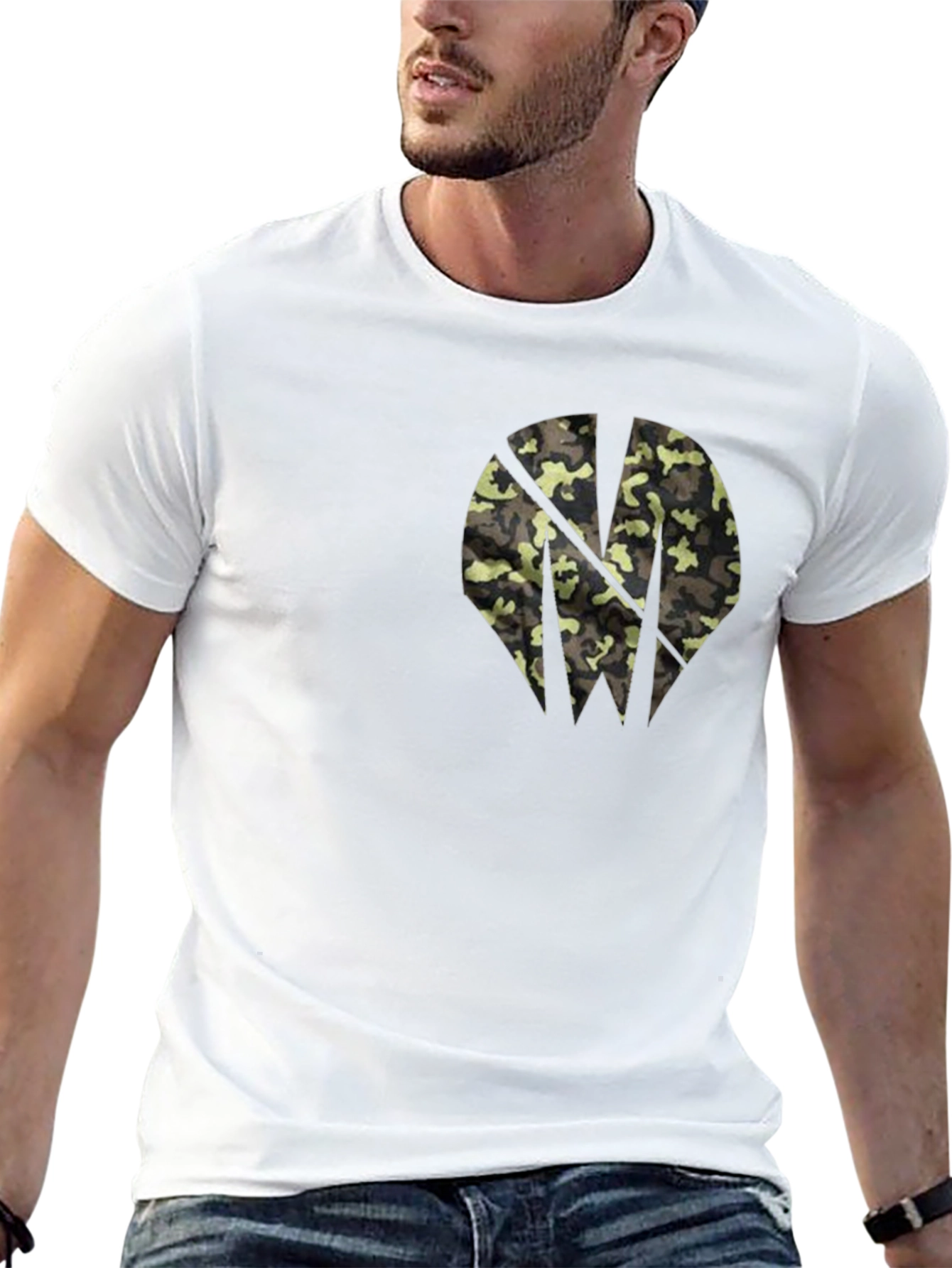 Black Camo Logo Graphic Tee