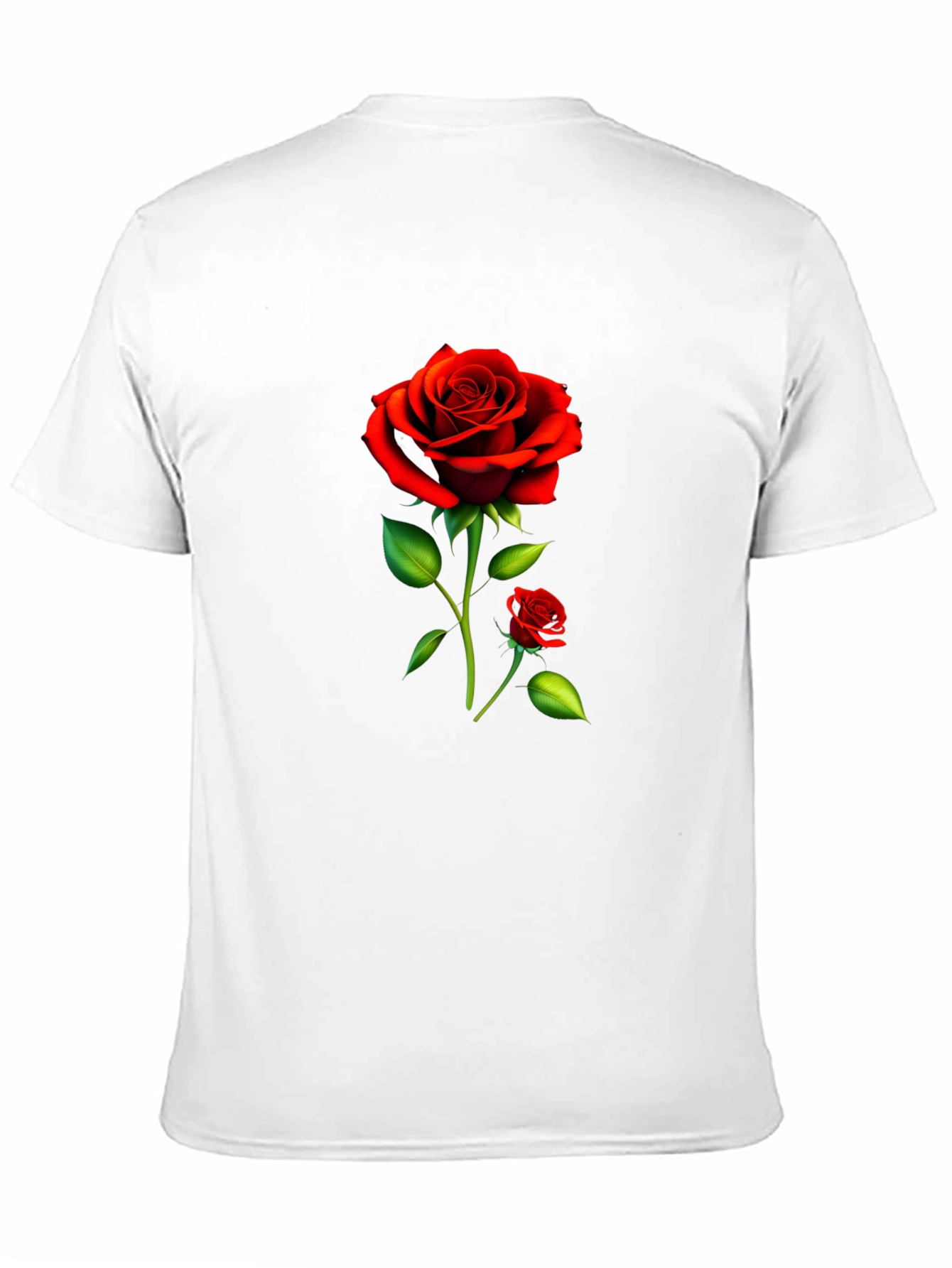 Black Rose Graphic Tee - Stylish Floral Design
