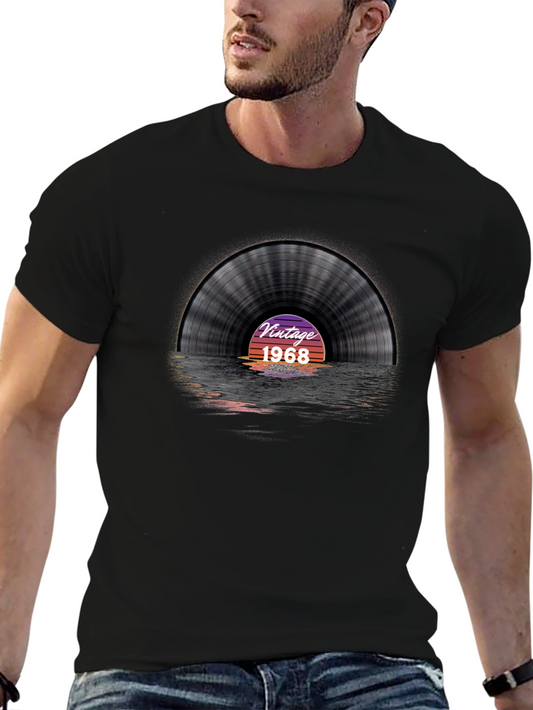 Vintage 1968 Record Graphic T-Shirt