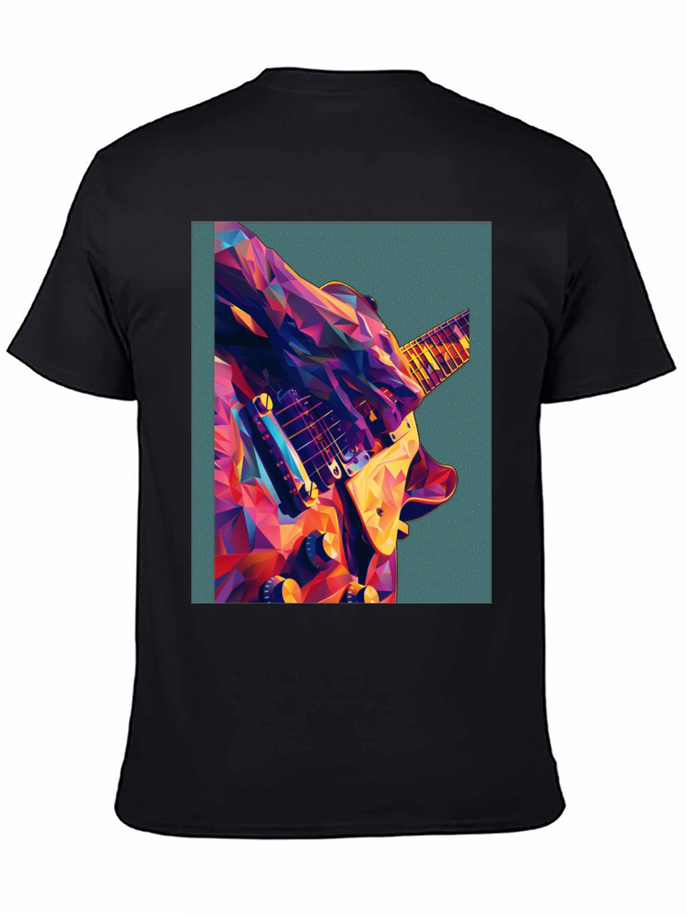 Abstract Guitar Graphic Tee - Music Lover Shirt
