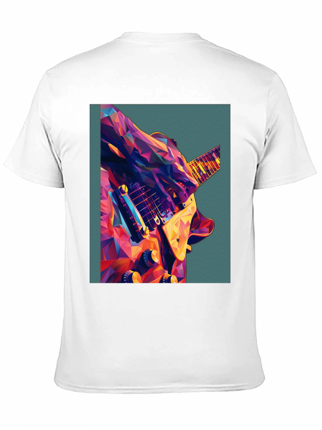 Abstract Guitar Graphic Tee - Music Lover Shirt