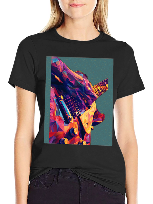 Abstract Guitar Graphic Tee - Music Lover Shirt
