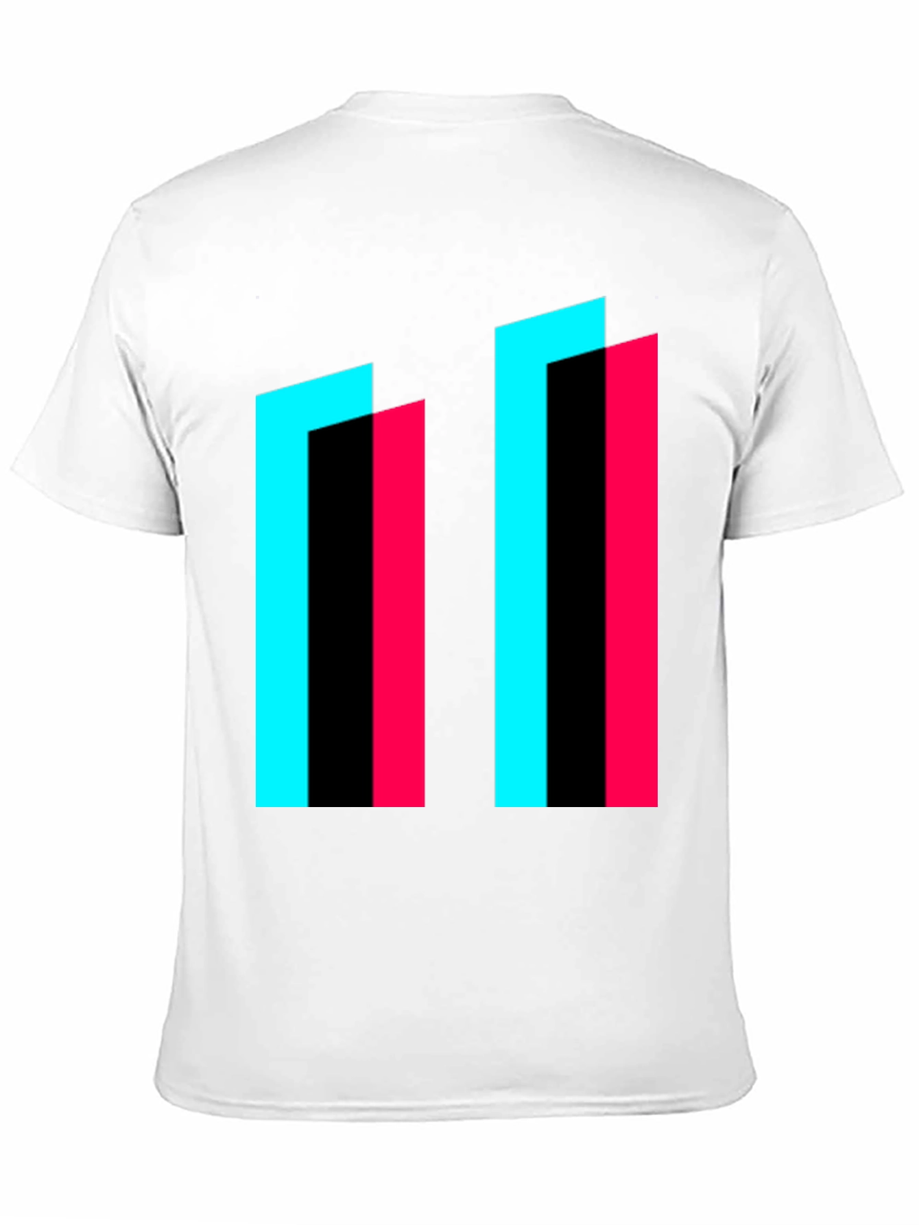 Abstract Geometric Graphic Tee - Modern Style