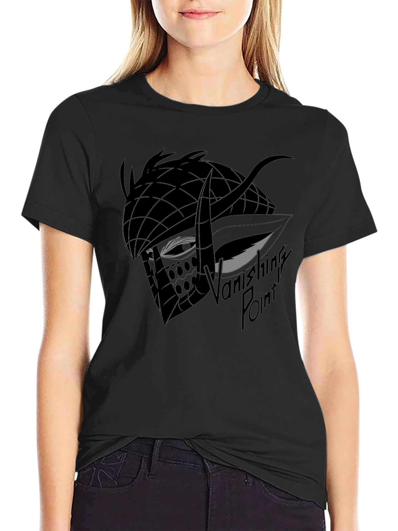 Vanishing Point Graphic Tee - Black
