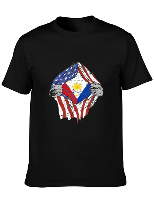 USA Philippines Flag T-Shirt