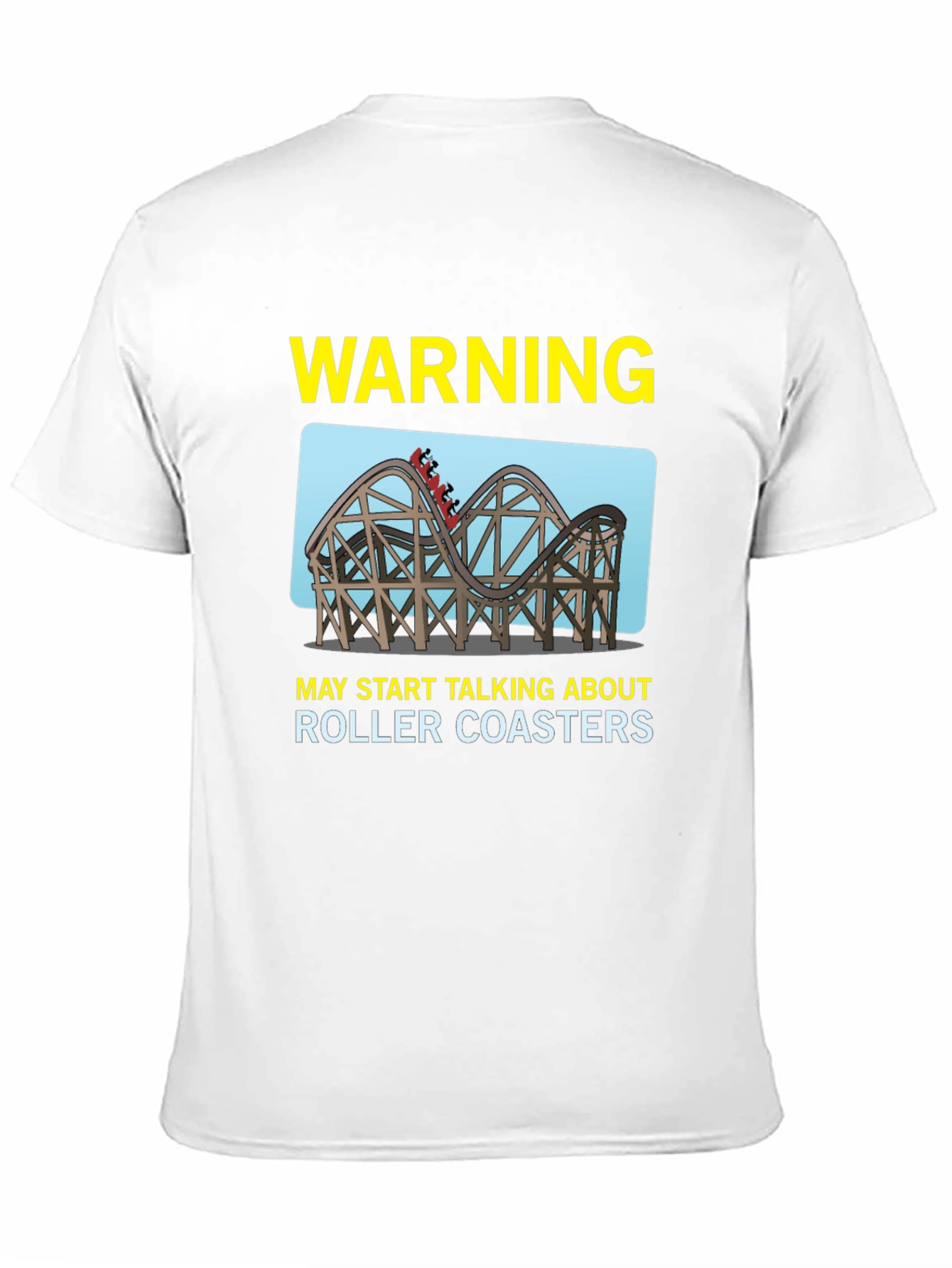 Warning Roller Coasters T-Shirt - Black