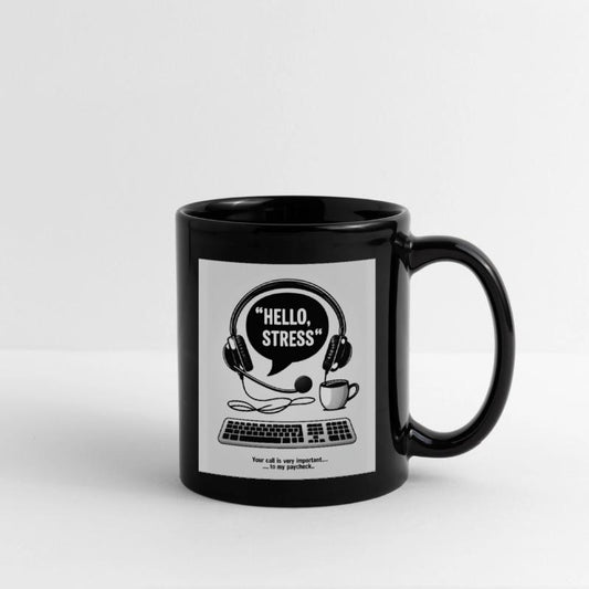 Call Center T-Shirt – Hello, Stress Speech Bubble