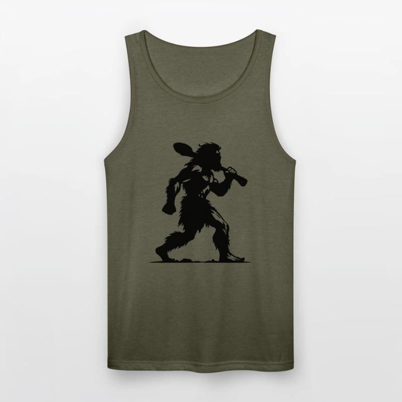 Caveman Silhouette Club Art