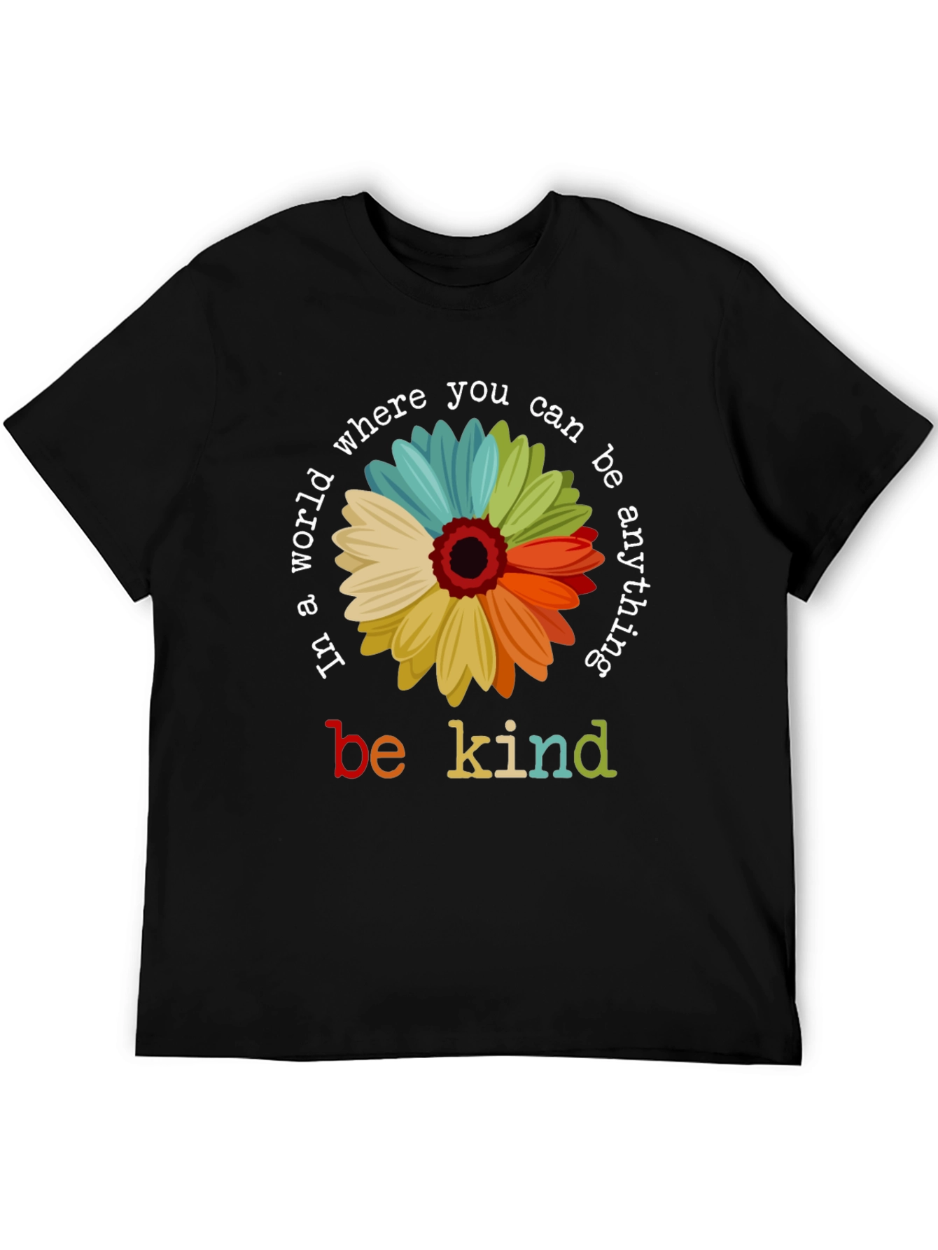 Be Kind Flower Graphic T-Shirt
