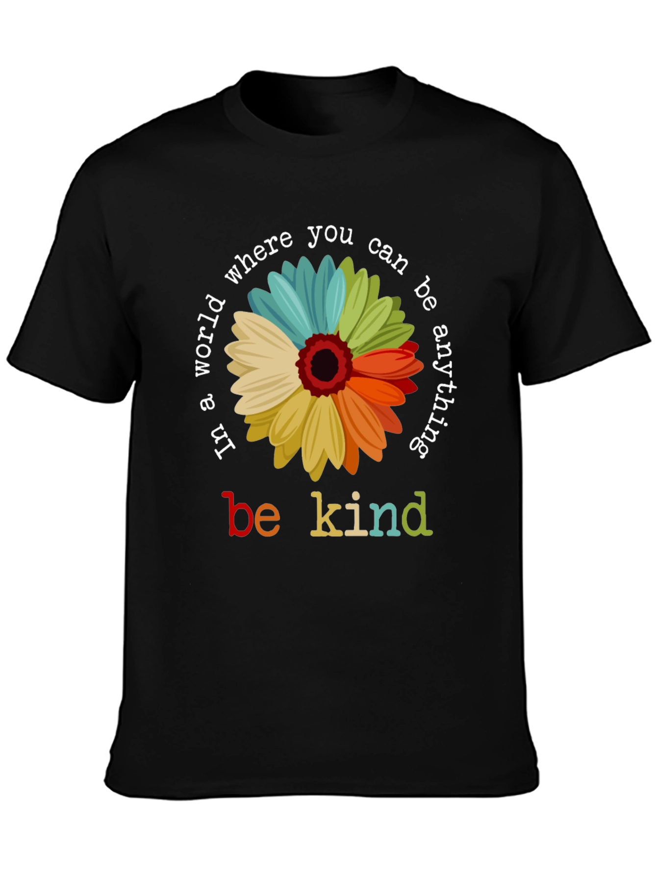 Be Kind Flower Graphic T-Shirt