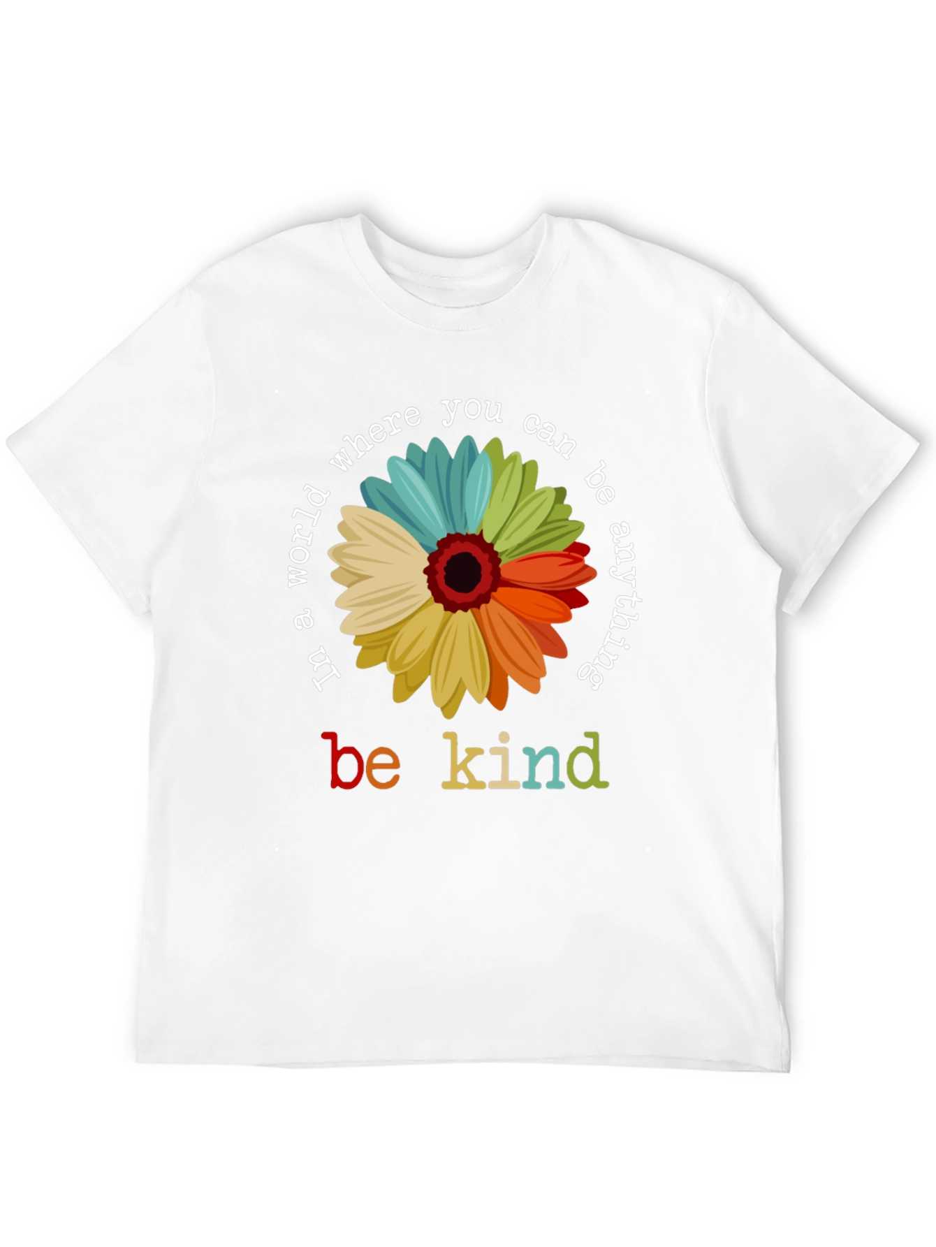 Be Kind Flower Graphic T-Shirt