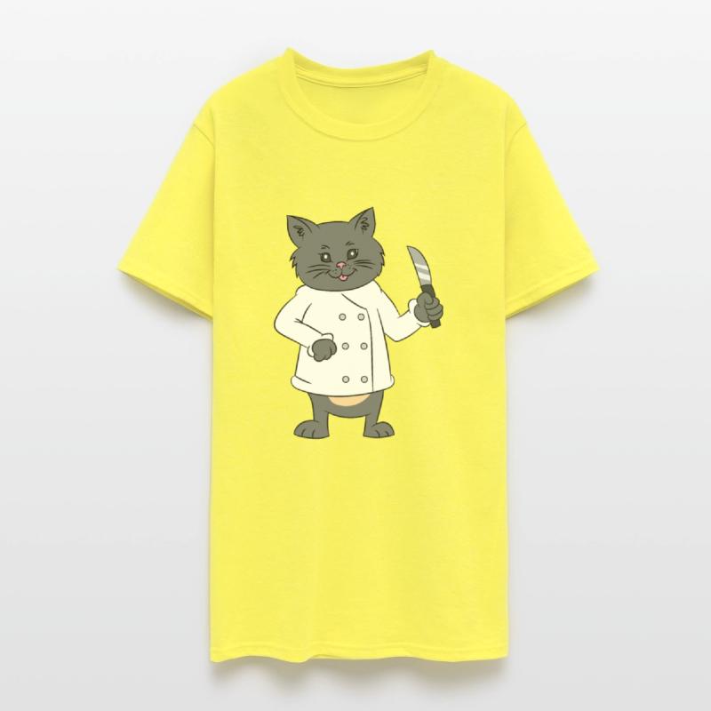 Chef Knife 4th of July US Flag Cat Gift