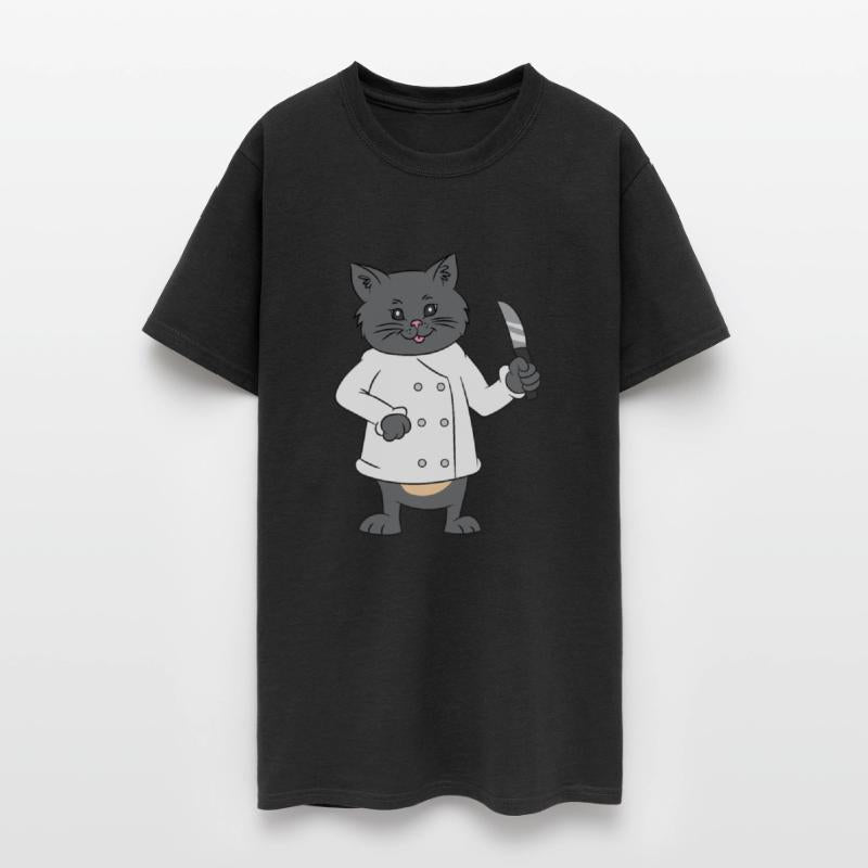 Chef Knife 4th of July US Flag Cat Gift