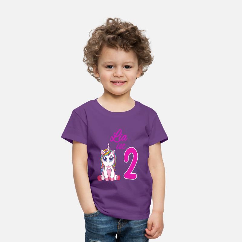 Children's Birthday Party 2 Years Girl Name Lia