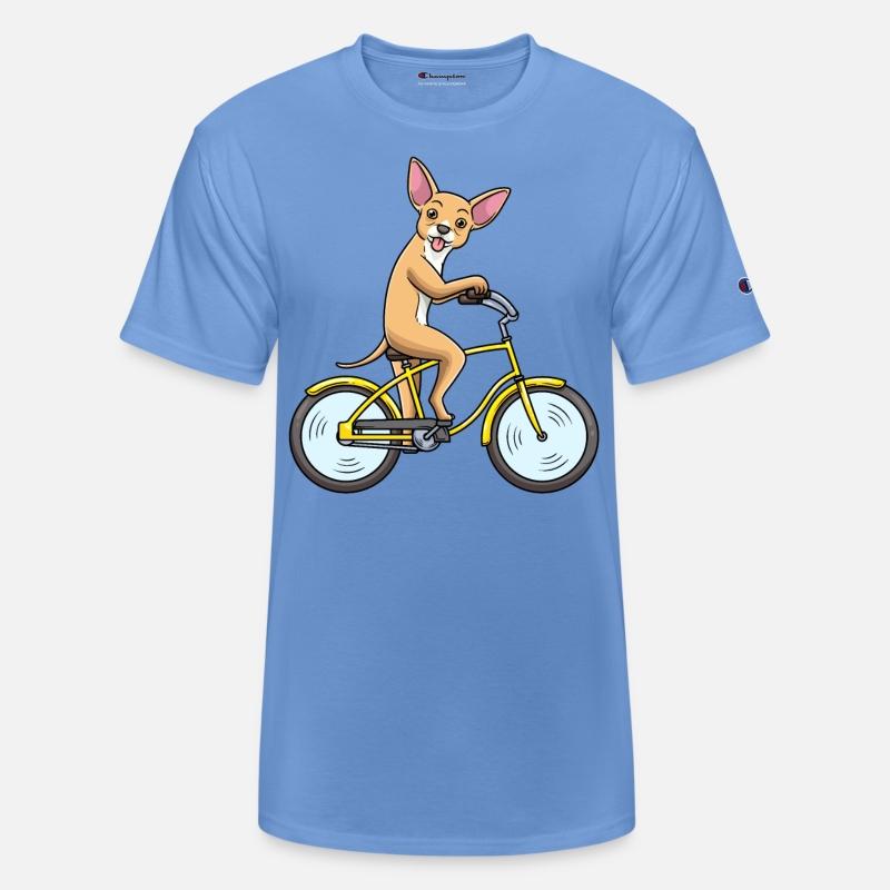 Chiweenie Dog Riding Bicycle Bike Biking Biker