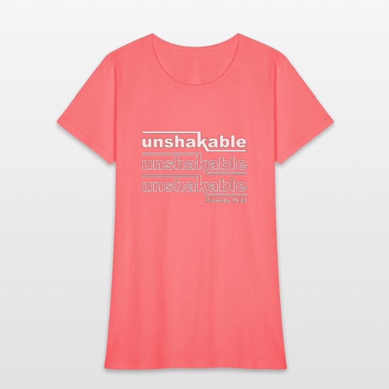 Christian Design Unshakable Proverbs 19 verse 23