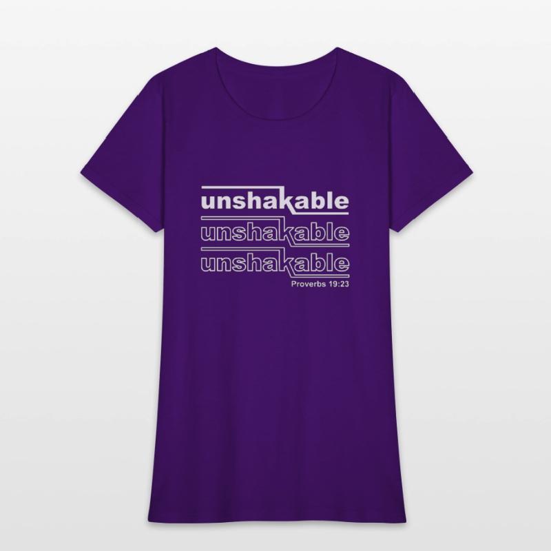 Christian Design Unshakable Proverbs 19 verse 23