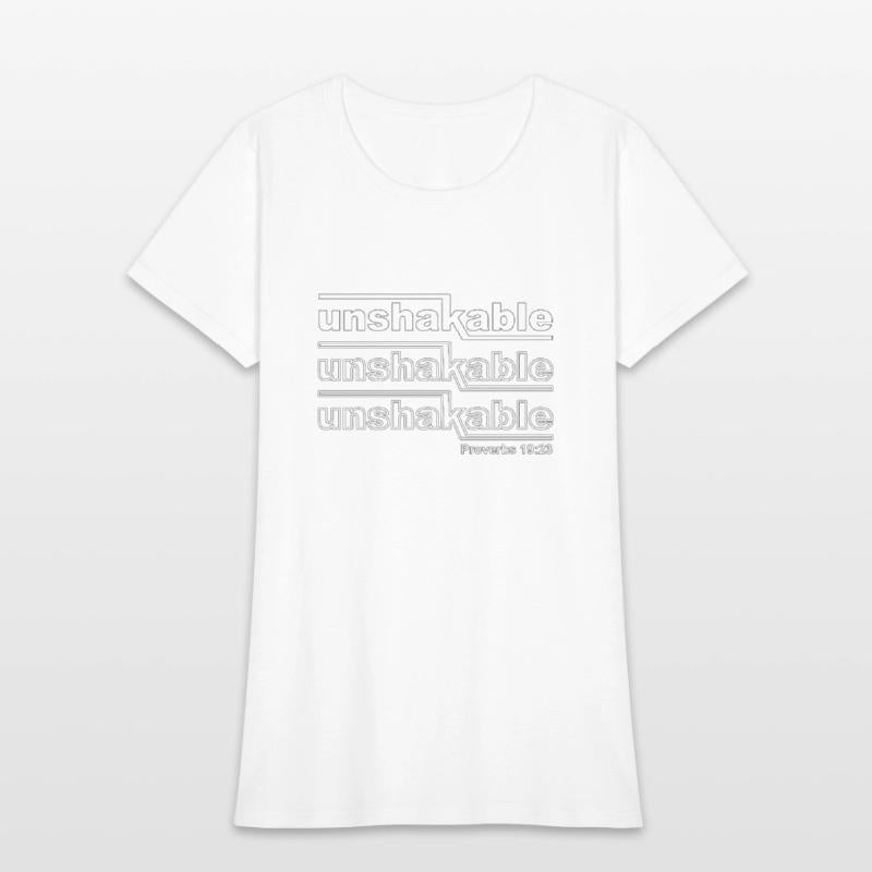 Christian Design Unshakable Proverbs 19 verse 23