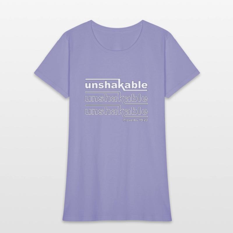 Christian Design Unshakable Proverbs 19 verse 23